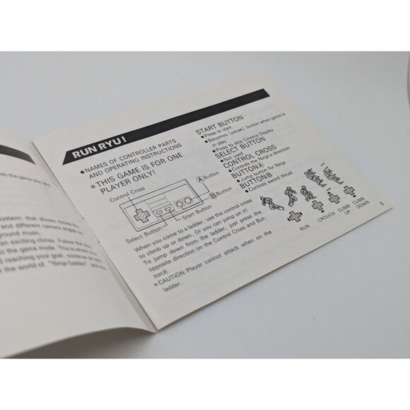 Ninja Gaiden (Nintendo NES, 1988) Booklet Manual ONLY Authentic - Picture 4 of 6